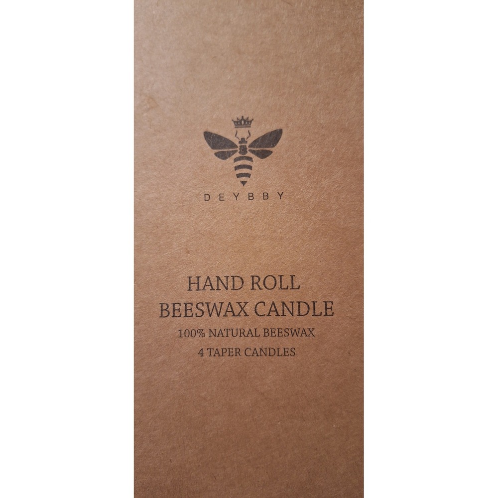Purple Beeswax Taper Candles Hand Rolled Honeycomb Smokeless Cottagecore s/3 - Picture 3 of 4